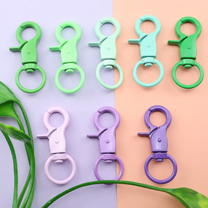 ตะขอเกี่ยวรูปปูแบบหมุนได้ทำจากโลหะหลายสีอุปกรณ์เสริมพวงกุญแจ - Product Image 3