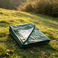 Bâche en PE imperméable, résistante à l'eau, anti-UV, tricotée, tissée, enduite, unie, poids moyen 120GSM pour usage industriel extérieur