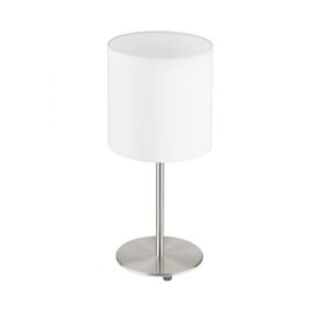 LAMPE DE TABLE BLANCHE PASTERI H. 40CM - 1X60W E27 - Product Image 1