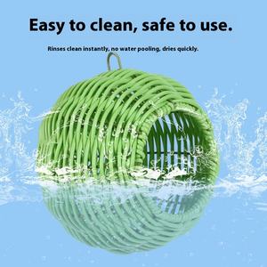 2025 yeni doğal <span class=keywords><strong>Rattan</strong></span> güvenli ve toksik olmayan papağan yuvalama askı uyuyan, kuş kafesi aksesuarları ile dinlenme için uygun - Product Image 5