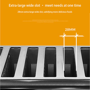 Fornello manuale Dosh automatico a sei fette in acciaio inox elettrico 220V per uso domestico o commerciale nuovo stato elettrodomestico da cucina - Product Image 4