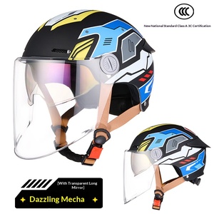 Casco Abierto para Scooter Eléctrico con Lente Extraíble, Ligero y Transpirable, para Ciclismo Eléctrico - Product Image 1