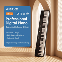 Aierke P856 Digital Stage Piano 88-Keys with Touch Response 64-Piece Polyphony