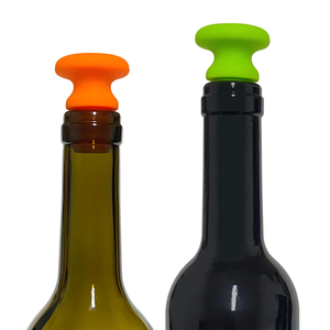 Bouchons de bouteille de vin en silicone souple réutilisables avec logo personnalisé, couvre-bouteille hermétique, vente en gros - Product Image 5