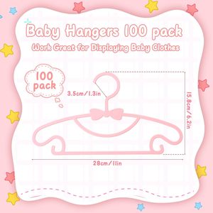 Plastic Clothes Garment Cloth Drying Wholesale Colored Multifunctional Children's Bow Plastic <b>Hanger</b> - Product Image 2