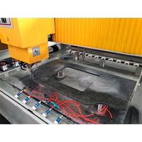 Routeur CNC 1325 Stoneplus 5 axes CNC pour la découpe et le polissage de l'évier en granit et en quartz, 12000 tr/min