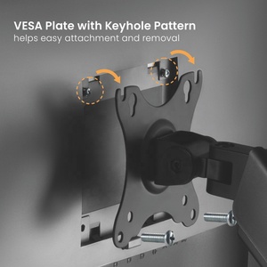 LDT46-C024E 17 "-32" 9kg chi phí hiệu quả mùa xuân Hỗ trợ màn hình kép cánh tay máy tính VESA núi kép màn hình đứng Bracket - Product Image 2