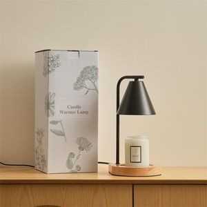 Lámpara Calentadora de Velas de Aromaterapia de Madera de Lujo Moderna, Lámpara Eléctrica Minimalista para Derretir Cera para Dormitorio, Sala de Estar, Restaurante - Product Image 2