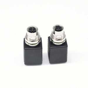 M12 X Code 8 Pin to RJ45 <b>Ethernet</b> <b>Adapter</b> IP67 Waterproof Industrial Circular Network Connector - Product Image 4