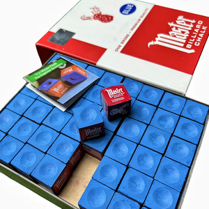 Craie bleue de maître chinoise de haute qualité, boîte de 144 pièces, <span class=keywords><strong>accessoires</strong></span> de <span class=keywords><strong>billard</strong></span> en gros - Product Image 6