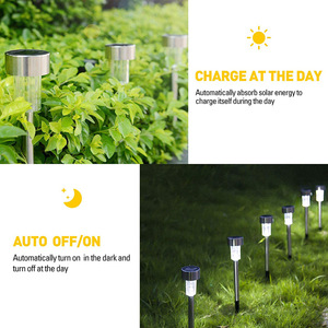 Paquete de 10 luces LED solares para exteriores, linterna de jardín, lámpara alimentada por energía Solar, iluminación de paisaje impermeable, decoración para camino, patio y césped - Product Image 4