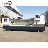 Tour CNC horizontal à broche unique robuste CK6180, conception à banc plat, haute précision, commande GSK FANUC, pièce à travailler de 4000 mm