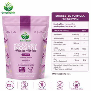 Mioinositol <span class=keywords><strong>D</strong></span>-Chiroinositol en Polvo, Tetrahidrofolato, Ácido Fólico, <span class=keywords><strong>Vitamina</strong></span> <span class=keywords><strong>D</strong></span> |   Apoyo Natural para el Equilibrio Hormonal Femenino |   Adulto - Product Image 4