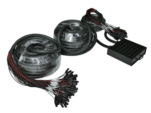 Customizable 56 Channels 2 Wires and 1 Cable Box Audio Stage Box Xlr Snake Cable 48 Input  8 Output