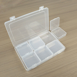 Transparent Rectangular Plastic Storage <b>Box</b> 2406 <b>Set</b> 24x16x3.1cm With Lid For Jewelry Accessories Fishing Gear Electronics <b>Tools</b> - Product Image 3