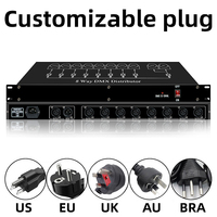 SHTX Stage Light Universel 8CH DMX512 Répartiteur de Signal Distributeur d'amplificateur à 4 voies Sortie à 3 broches pour LED/Faisceau/Phares mobiles