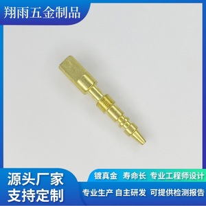 Componentes de latón para encendedores, tornillos de apriete manual, componentes de hardware personalizados, pasador roscado macho, dorado, 20 mm de diámetro máximo, 80 mm de longitud - Product Image 4