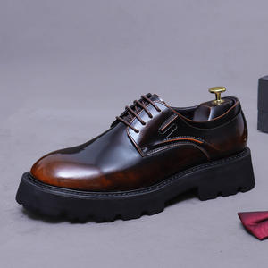 Zapatos Formales de Negocios para Hombre, Diseño Moderno, de Cuero Genuino, Cómodos, Planos, con Aumento de Altura, Impermeables - Product Image 2