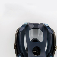 Appareil réutilisable de silicone de masque à gaz de respirateur de plein visage pour la respiration