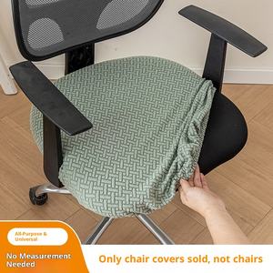 Evrensel elastik kaymaz su geçirmez 100% Polyester otel sandalye kılıfı dört mevsim uygun Slipcover ev koltuk minderi - Product Image 3