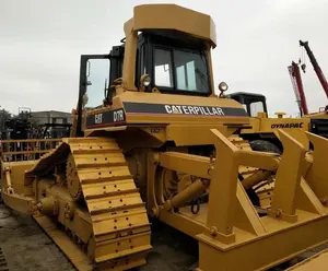 รถตักดินตีนตะขาบ D7R เครื่องจักรก่อสร้างใช้ CAT D7