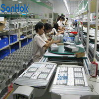 Ligne de production semi-automatique Sanhok 220V pour l'assemblage de lampes LED, destinée à la fabrication d'ampoules LED, de tubes lumineux et de panneaux lumineux
