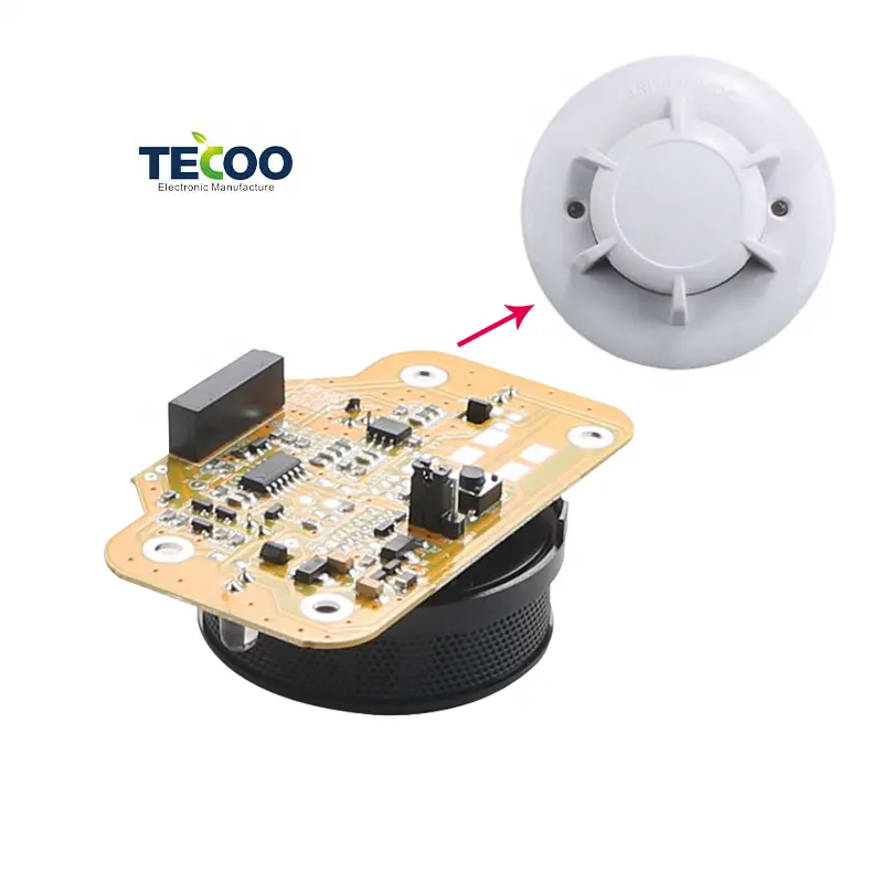 Alarma de seguridad personalizada PCBA Detector de humo PCB y PCBA para Smart Home