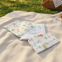 Bavoirs jetables pour bébé, bavoirs d'alimentation imperméables avec poche, bavoirs de voyage doux et absorbants pour tout-petits