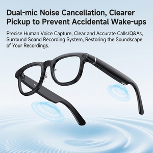 Gafas Inteligentes con Cámara de 1200P, Estuche de Carga, Traducción por IA, Asistente de Voz, Pantalla LED de Batería, Protección UV y Audio - Product Image 3