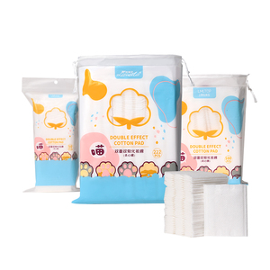 Tampons carrés <span class=keywords><strong>en</strong></span> coton bio jetables écologiques, non-tissés, sans peluches, pour le démaquillage du visage et les soins cosmétiques - Product Image 6