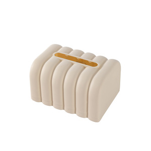 Creative Desktop Tissue Box White Free Standing Multipurpose Storage For Living <b>Room</b> Bathroom - Product Image 5