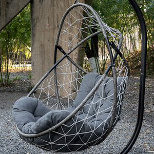 J&amp;M Outdoor All Weather Cheap <strong>UK</strong> Camping <strong>Garden</strong> Furniture Rattan Outdoor Patio Balcony <strong>Egg</strong> Shape Hanging Swing <strong>Chair</strong> - Product Image 5