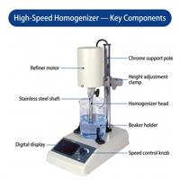 Homogénéisateur de crème cosmétique RCD-1A, émulsifiant haute vitesse 20000 tr/min, dispersant numérique pour lotion, sérum, mélangeur de laboratoire