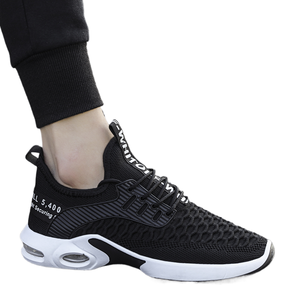 Chaussures de sport décontractées pour hommes, confortables, antidérapantes, pour l'extérieur, avec coussin d'air tissé, pour la course à pied - Product Image 1