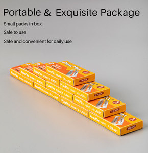 Pearlmax Bán Buôn Biểu Tượng Tùy Chỉnh Thương Hiệu Thép Không Gỉ Đôi Cạnh Lưỡi Dao An Toàn Dao Cạo Cho Nam Giới Khác Nhau Công Cụ Cạo Râu Lưỡi Cắt Tóc - Product Image 6