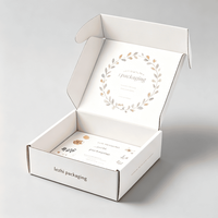 Emballage en papier ondulé personnalisé pour envoi postal, boîtes roses avec impression, boîte en papier kraft écologique, boîte d'expédition