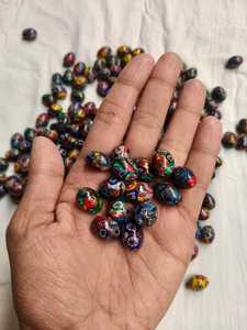 ลูกปัดแก้วคริสตัลคุณภาพสูงทรงกลมรีสำหรับทำเครื่องประดับ วัสดุงานฝีมือ สีตามสั่งจากอินเดีย บรรจุกล่องขายส่ง - Product Image 2