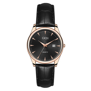 Reloj de Cuarzo de Negocios con Esfera Grande para Parejas, Resistente al Agua, con Correa de Cuero Genuino, Calendario y Cronómetro, Relojes de Cuarzo Populares al por Mayor - Product Image 6