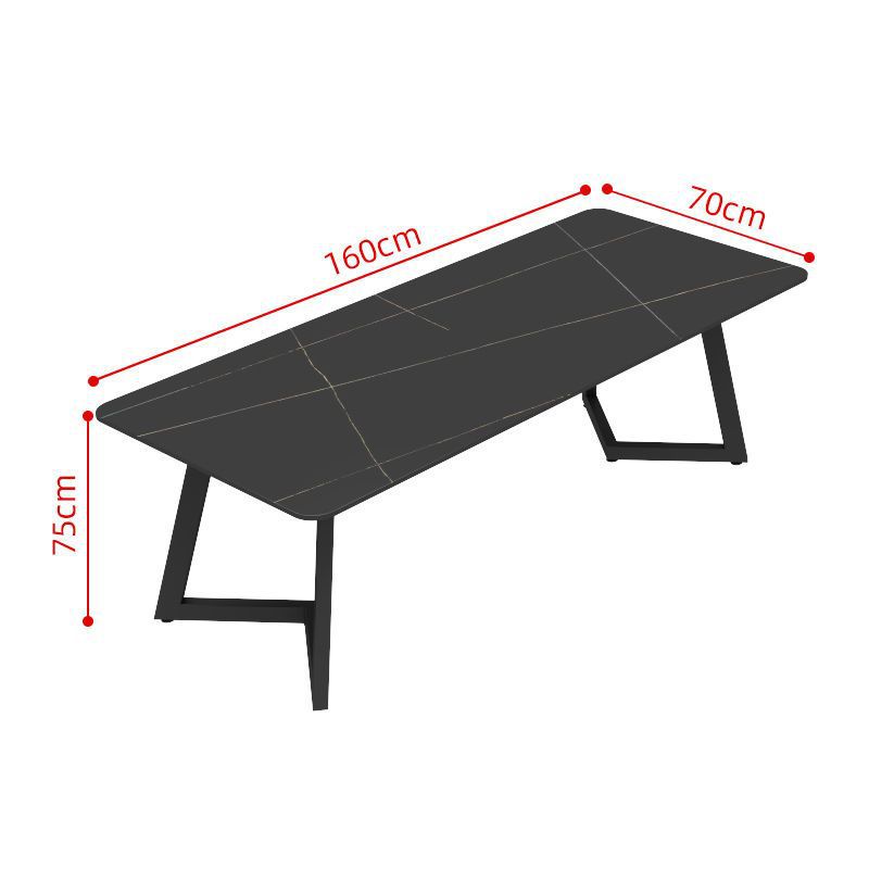 Table pour six personnes en dalle de pierre (160*70*75)