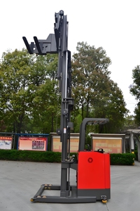 3-way Electric Pallet Stacker Stand-up <strong>Operation</strong>/ride-on <strong>Operation</strong> Forklift With 180 Degree Rotation Side <strong>Shift</strong> Forks - Product Image 2