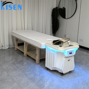 Kisen Portable Back Wash Table Hair Wash <b>Bed</b> Pipeless Removable Basin with Head Spa Therapy Water <b>Heater</b> for Home Use - Product Image 2