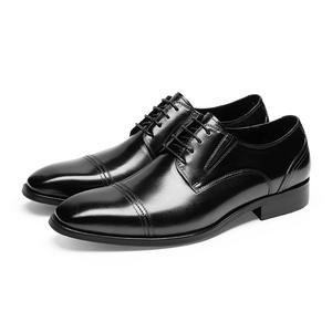 Chaussures habillées en cuir à lacets, fabriquées à la main, de style personnalisé haut de gamme, conviennent aux occasions professionnelles et décontractées. - Product Image 1