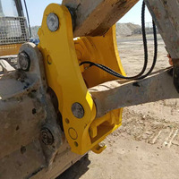 Vente directe du fabricant : attache rapide à double verrouillage jaune 3-6 tonnes pour mini-excavatrice