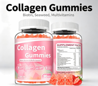 Gummies de Collagène Sans Sucre, Formule Santé Cheveux et Ongles à la Biotine, Personnalisable