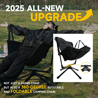 Personnalisé 360 Degrés Pivotant Portable Loisirs Voyage En Plein Air Hamac Balançoire À Bascule Pliant Camping Jardin Plage Chaises À Bascule