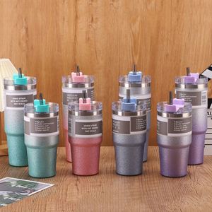 20oz 30oz Diamond Paint 304 Stainless Steel Vacuum Insulated Tumbler with <b>Straw</b> Lid Portable Travel Mug Fits Car <b>Cup</b> Holder - Product Image 1