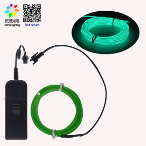 <span class=keywords><strong>Fil</strong></span> <span class=keywords><strong>lumineux</strong></span> <span class=keywords><strong>électroluminescent</strong></span>e, coloré, personnalisé, à chasse, bleu, pour lampe, 1 pièce - Product Image 3