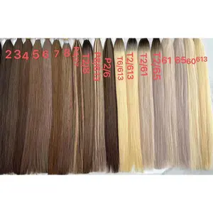 Extensiones Cabello Natural 15a Cabelo Humano Loiro 613 Maagdelijk Menselijk Haar Braziliaans Onbewerkt Haar In Bulk Rauw Haar