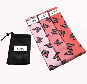 <span class=keywords><strong>Ensemble</strong></span> de bandes de résistance pour les fessiers, imprimées sur mesure, imprimé léopard, exercice physique, fitness - Product Image 1