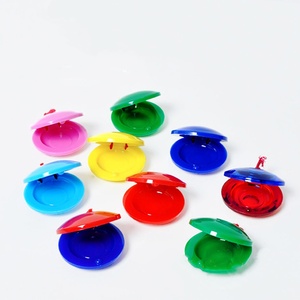 Wholesale Orff Percussion <b>Instrument</b> Plastic Round Castanets Auditory Training Dance Board <b>Music</b> Rhythm Teaching AIDS - Product Image 1
